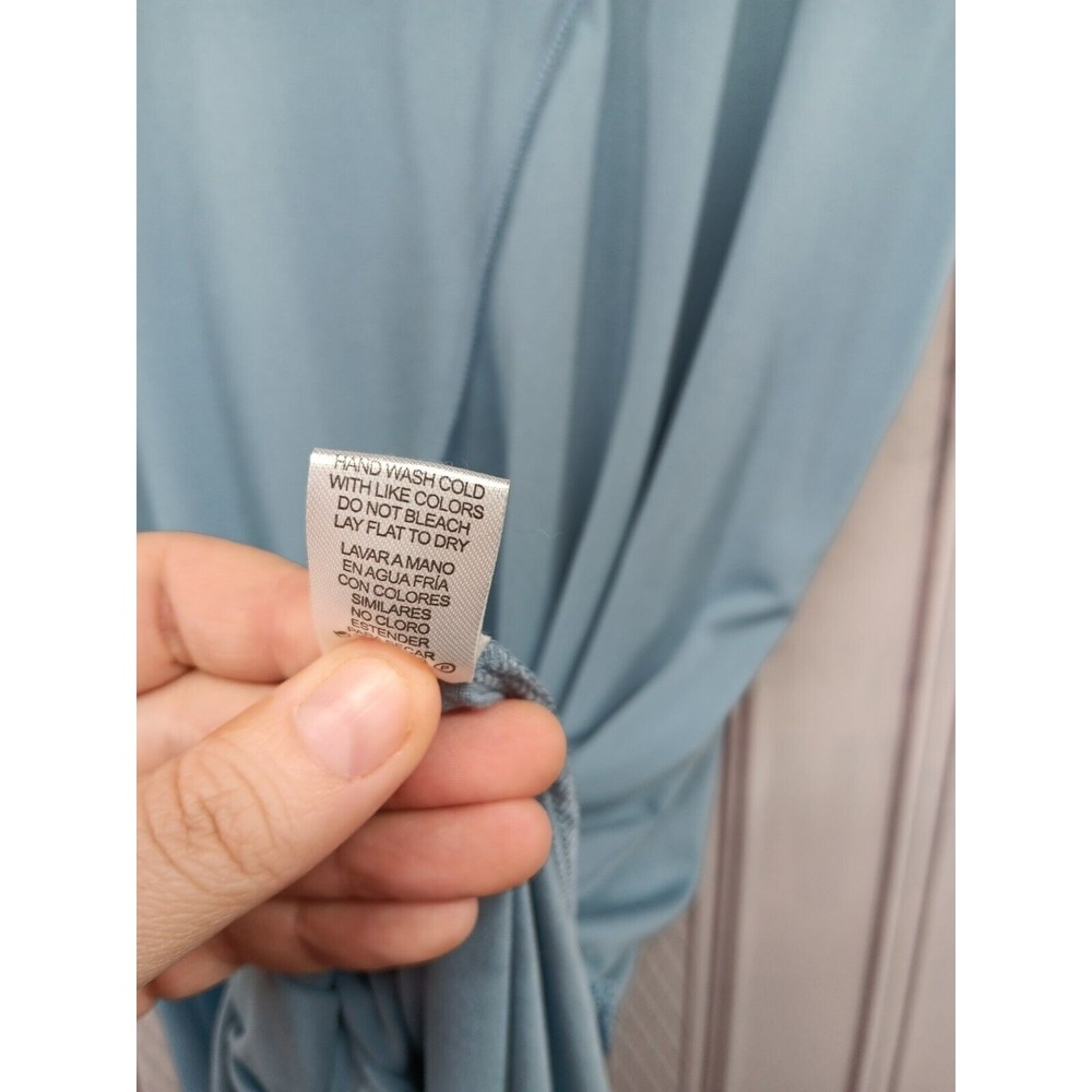 NWT Heart & Hips Maxi Dress Women Size L Stretch High Side Slits Perwinkle Blue - Picture 16 of 16